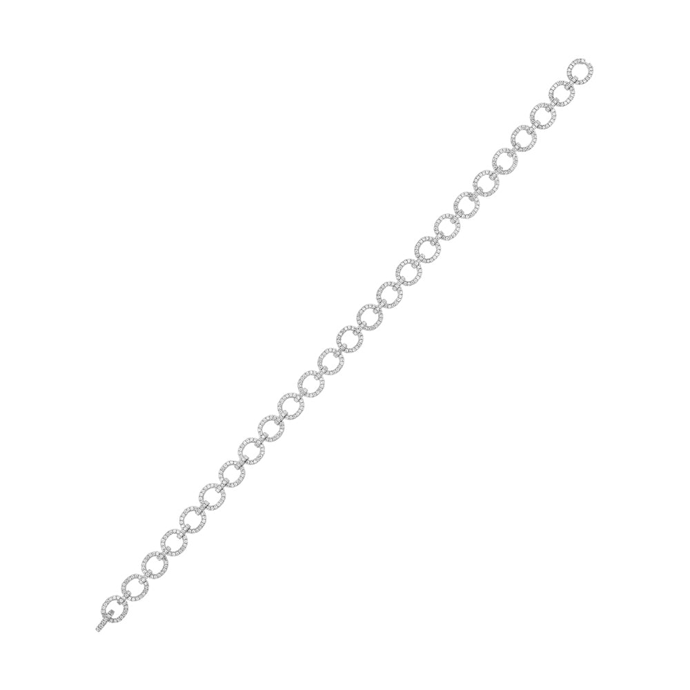 14Kt White Gold Diamond 1 1/3Ctw Bracelet