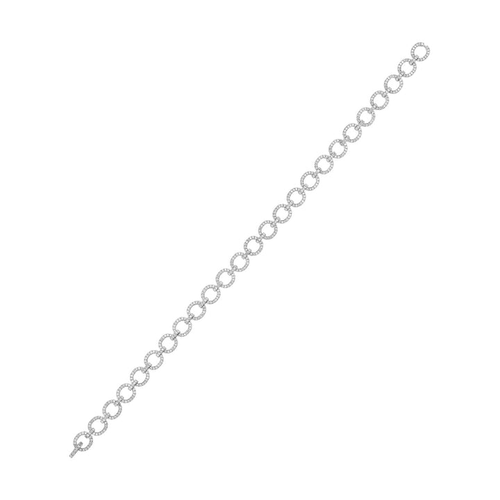 14Kt White Gold Diamond 1 1/3Ctw Bracelet