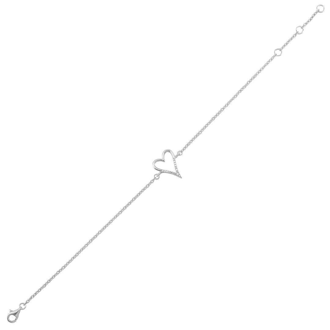 Silver Diamond 1/20Ctw Bracelet
