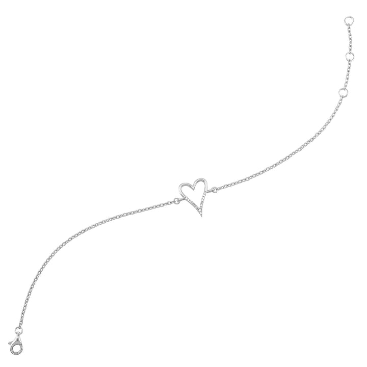 Silver Diamond 1/20Ctw Bracelet