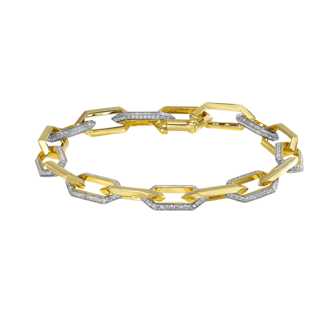 14Kt Yellow Gold Diamond 1 1/2Ctw Bracelet