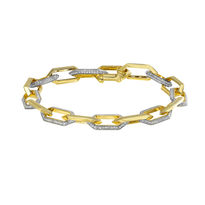 14Kt Yellow Gold Diamond 1 1/2Ctw Bracelet