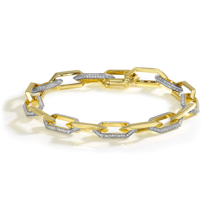 14Kt Yellow Gold Diamond 1 1/2Ctw Bracelet