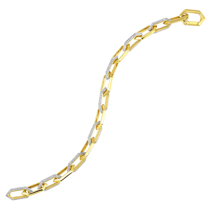 14Kt Yellow Gold Diamond 1 1/2Ctw Bracelet