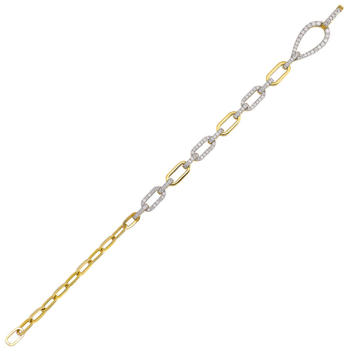 14Kt Yellow Gold Diamond 3/4Ctw Bracelet