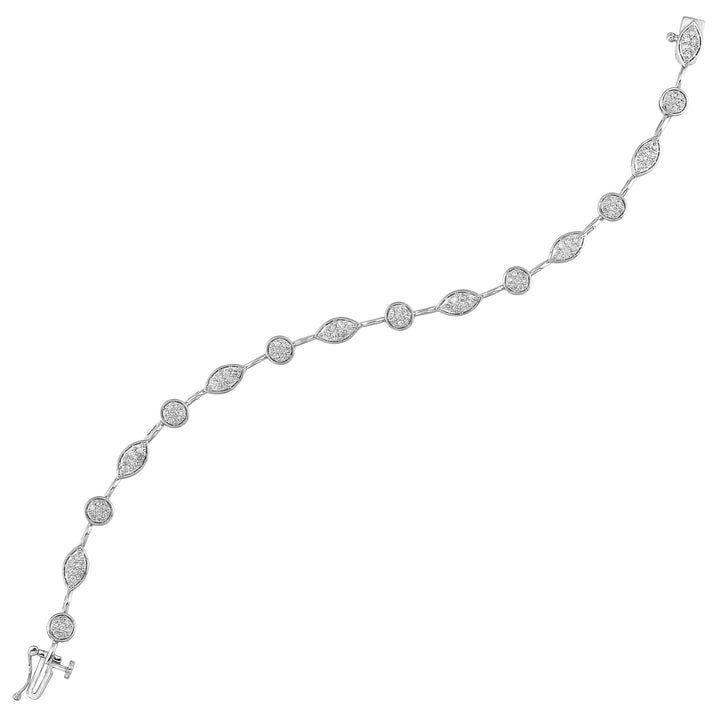 10Kt White Gold Diamond 1Ctw Bracelet