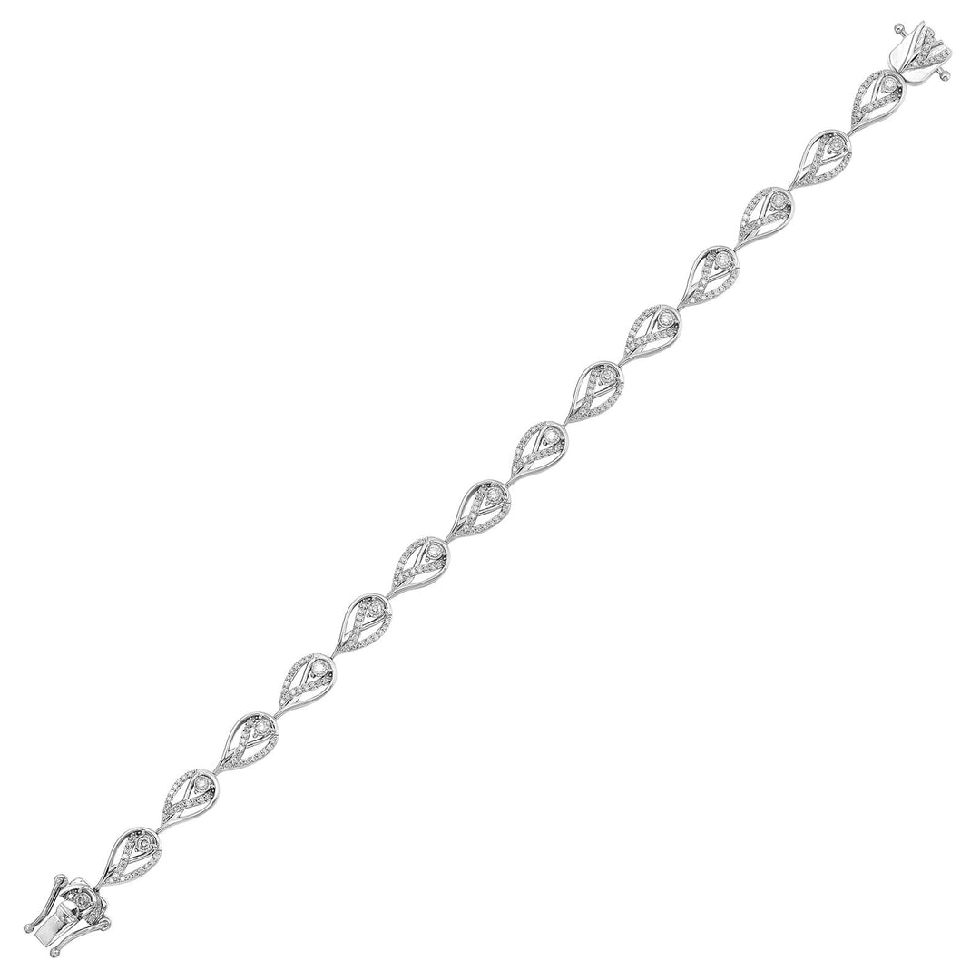 Silver Diamond 1/2Ctw Bracelet