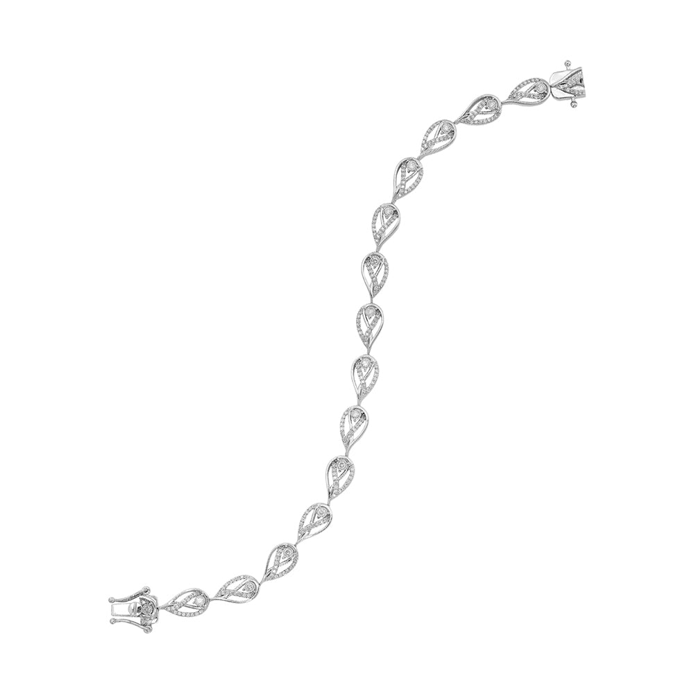 Silver Diamond 1/2Ctw Bracelet