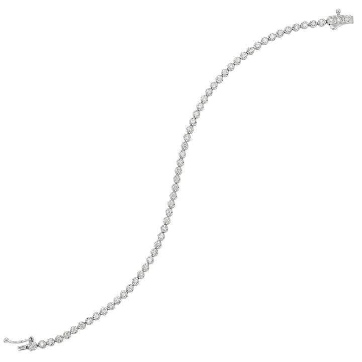 14Kt White Gold Diamond 1Ctw Bracelet