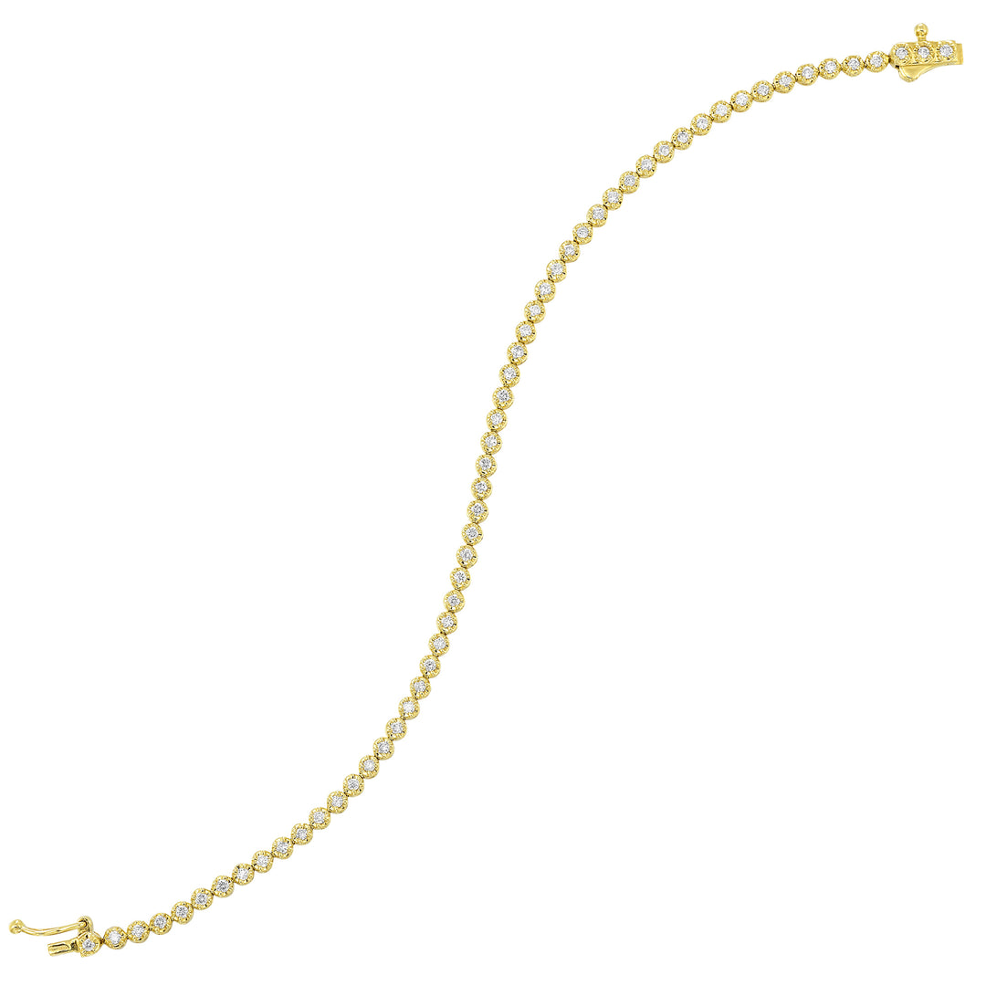 14Kt Yellow Gold Diamond 1Ctw Bracelet