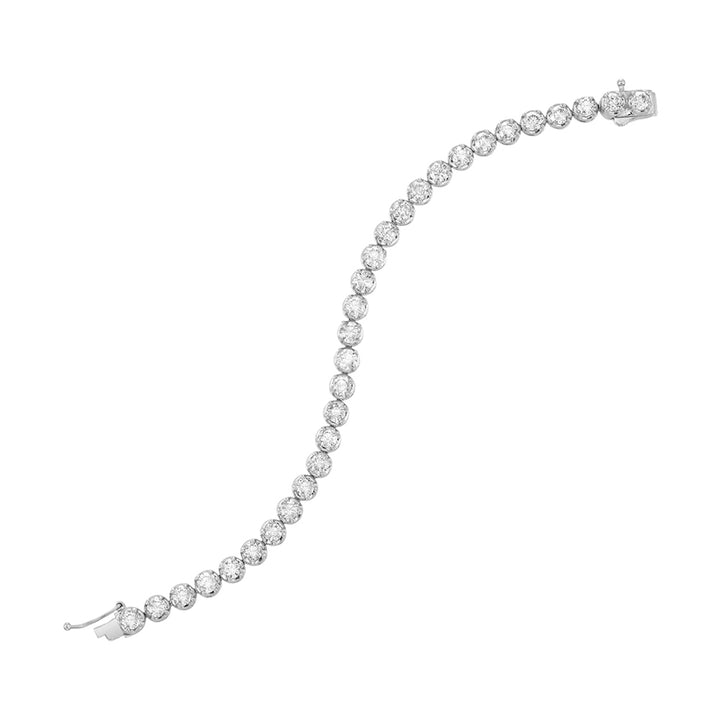 14Kt White Gold Diamond 10Ctw Bracelet