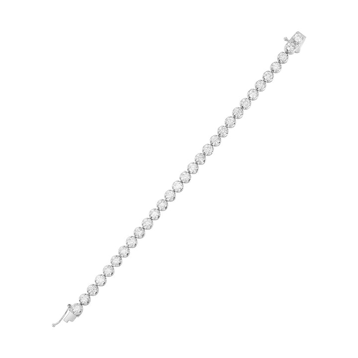 14Kt White Gold Diamond 10Ctw Bracelet