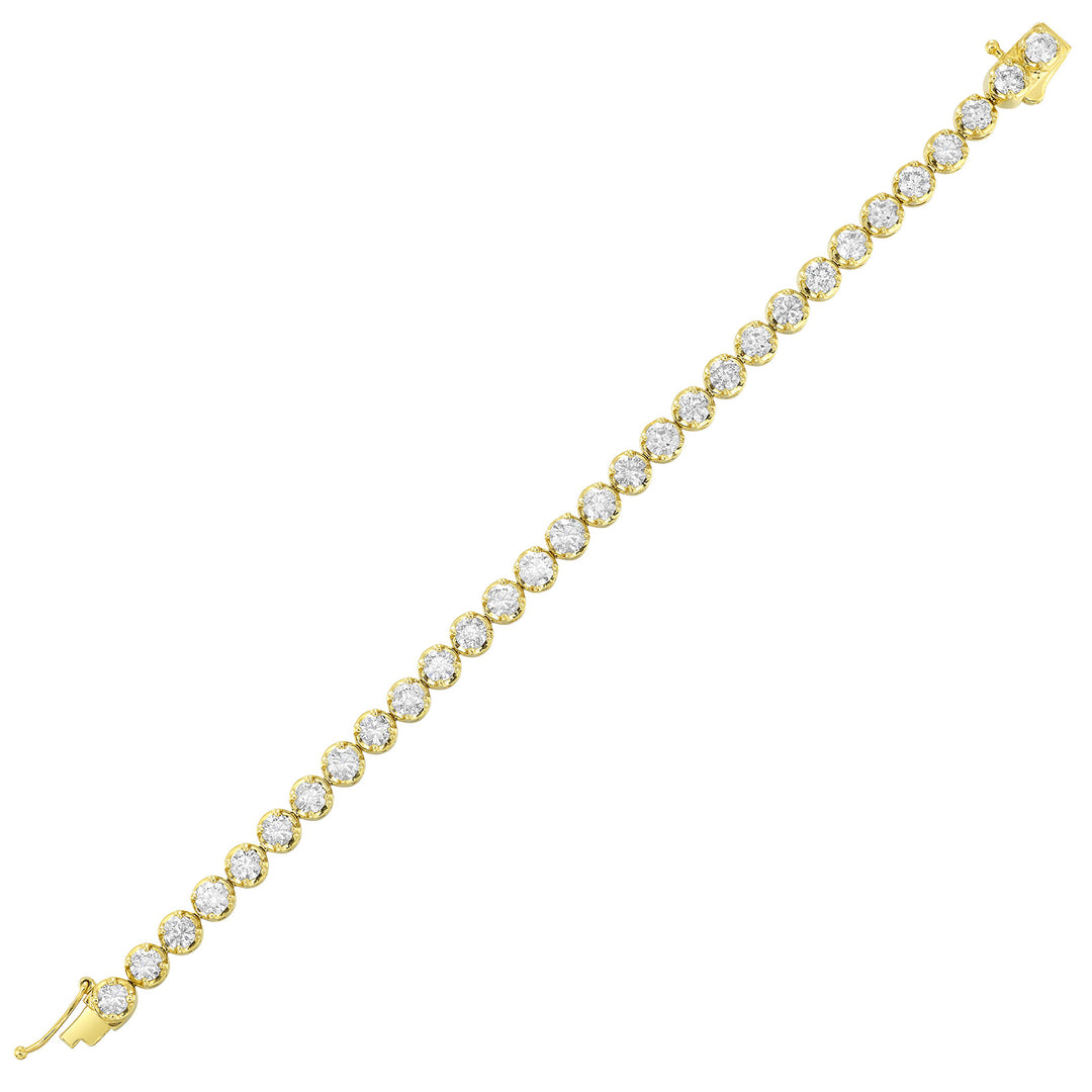 14Kt Yellow Gold Diamond 10Ctw Bracelet