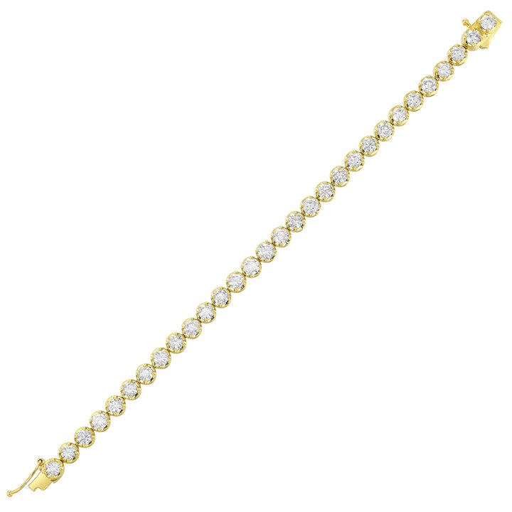 14Kt Yellow Gold Diamond 10Ctw Bracelet