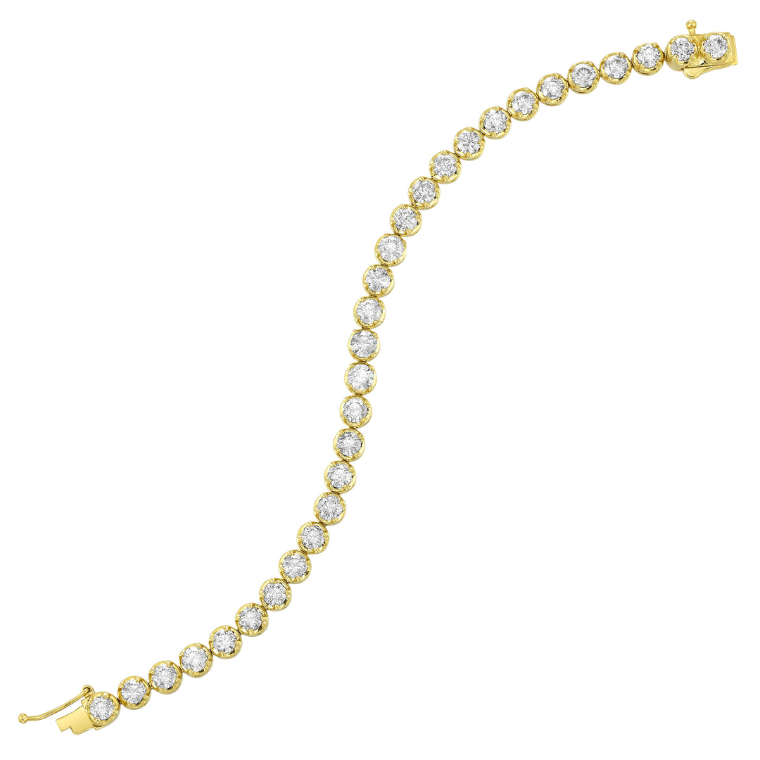 14Kt Yellow Gold Diamond 10Ctw Bracelet
