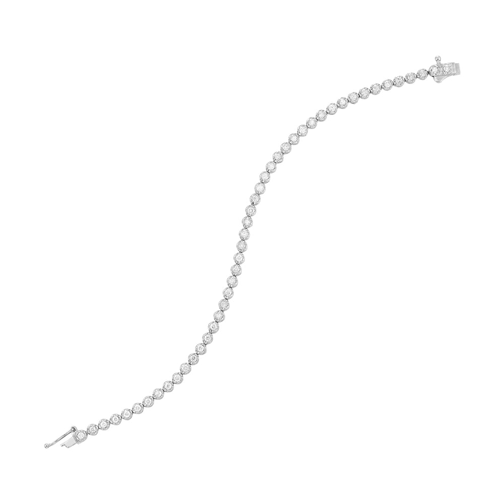 14Kt White Gold Diamond 2Ctw Bracelet
