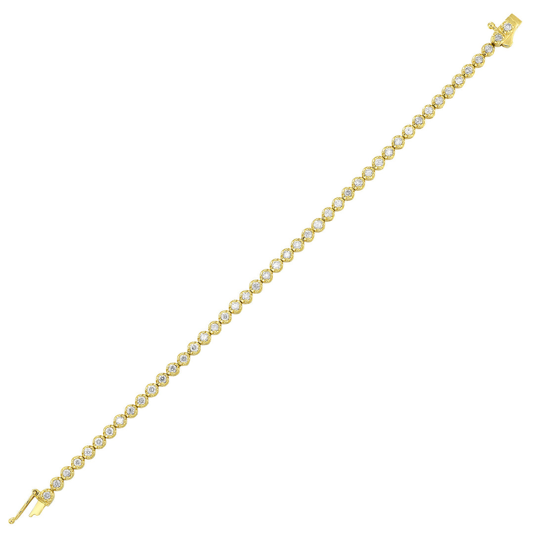 14Kt Yellow Gold Diamond 2Ctw Bracelet