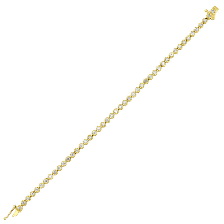 14Kt Yellow Gold Diamond 2Ctw Bracelet