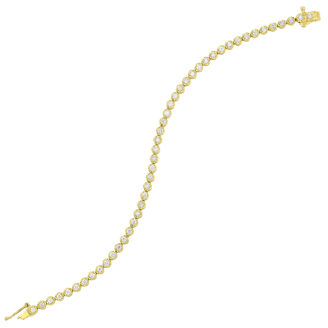 14Kt Yellow Gold Diamond 2Ctw Bracelet