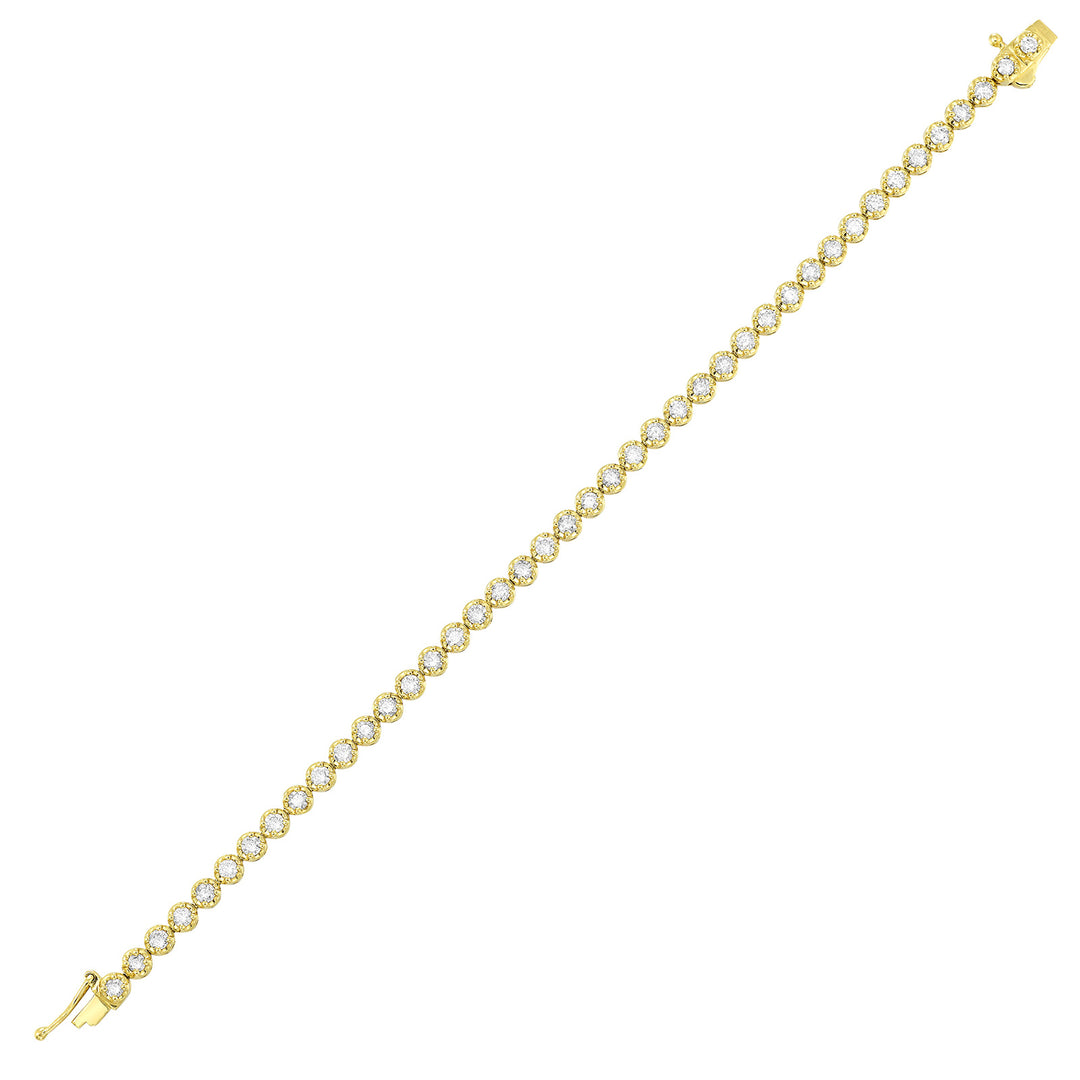 14Kt Yellow Gold Diamond 3Ctw Bracelet