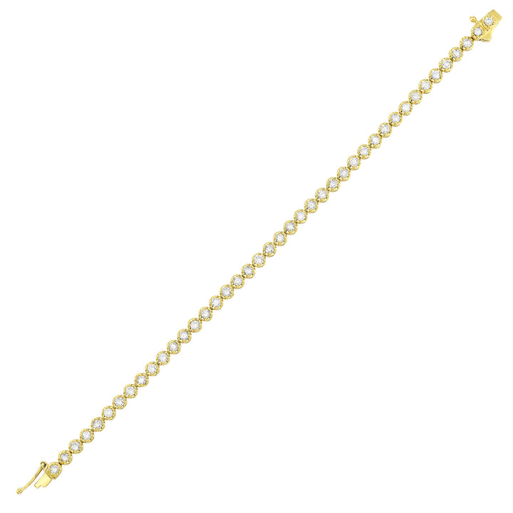 14Kt Yellow Gold Diamond 3Ctw Bracelet