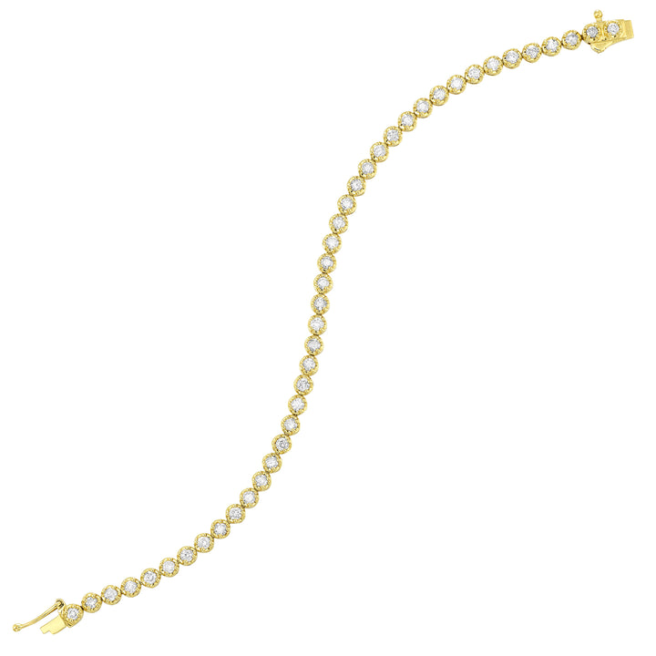 14Kt Yellow Gold Diamond 3Ctw Bracelet