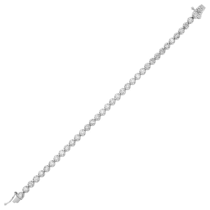 14Kt White Gold Diamond 5Ctw Bracelet