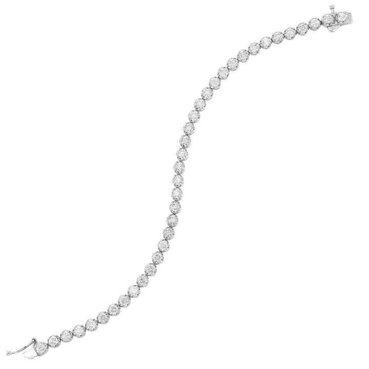 14Kt White Gold Diamond 5Ctw Bracelet