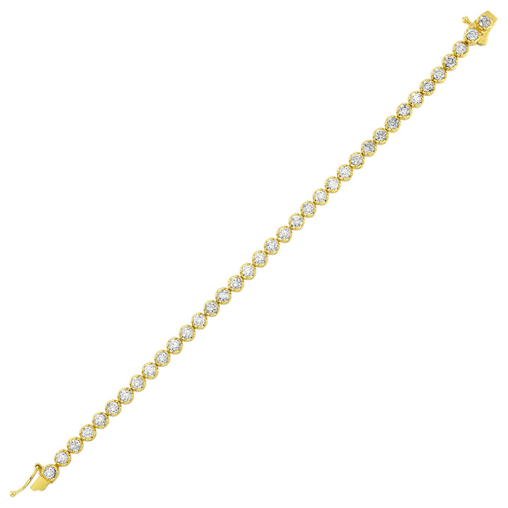 14Kt Yellow Gold Diamond 5Ctw Bracelet