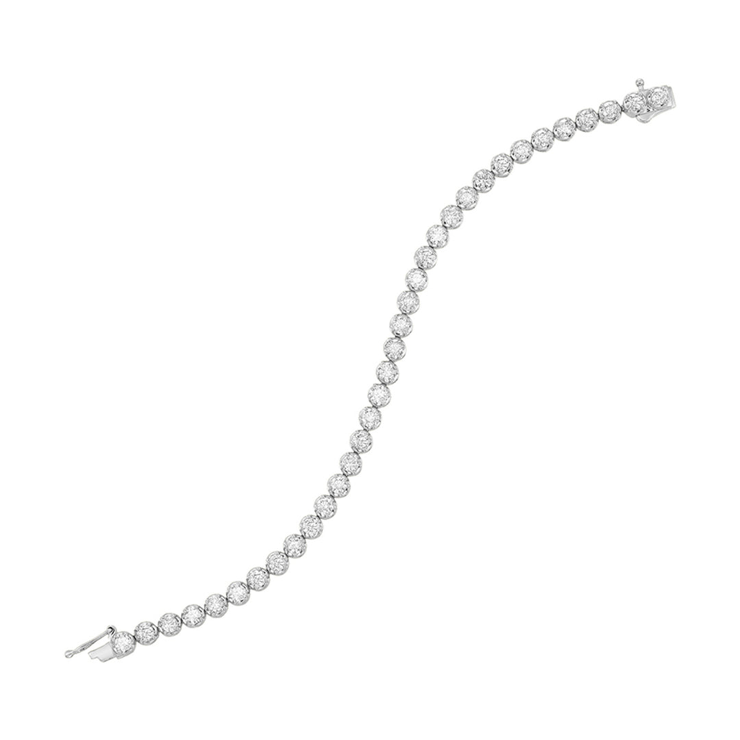 14Kt White Gold Diamond 7Ctw Bracelet