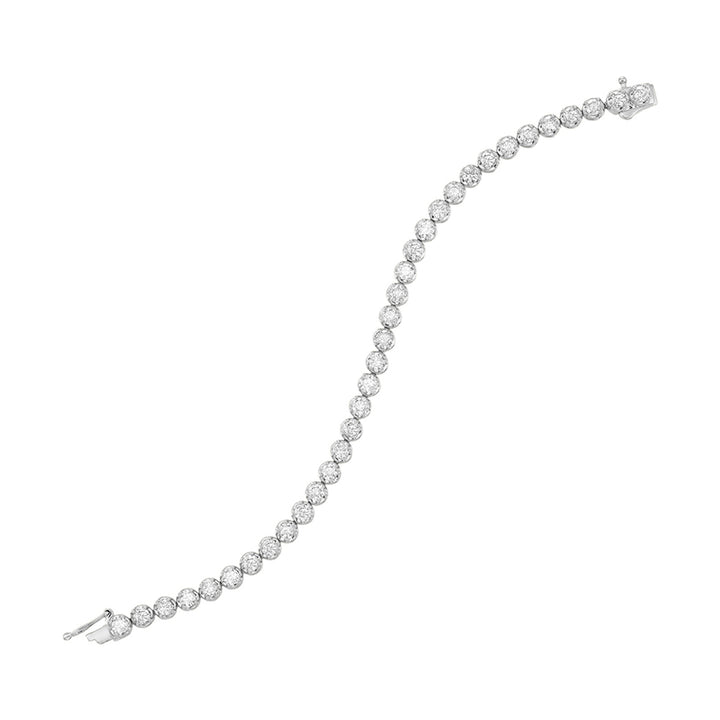 14Kt White Gold Diamond 7Ctw Bracelet