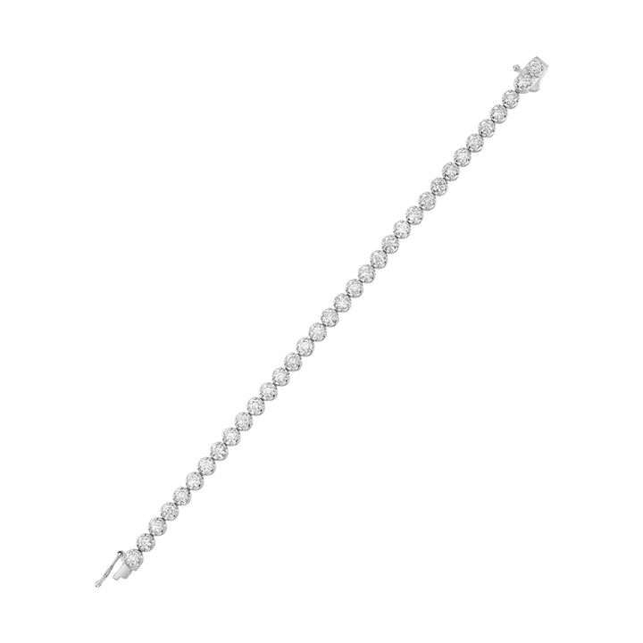 14Kt White Gold Diamond 7Ctw Bracelet