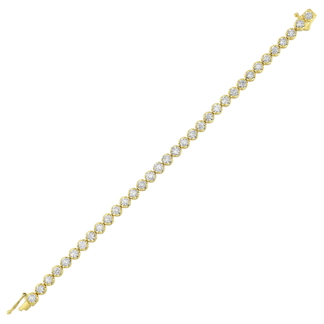 14Kt Yellow Gold Diamond 7Ctw Bracelet