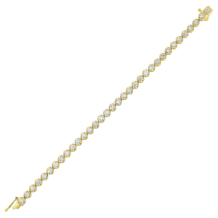 14Kt Yellow Gold Diamond 7Ctw Bracelet