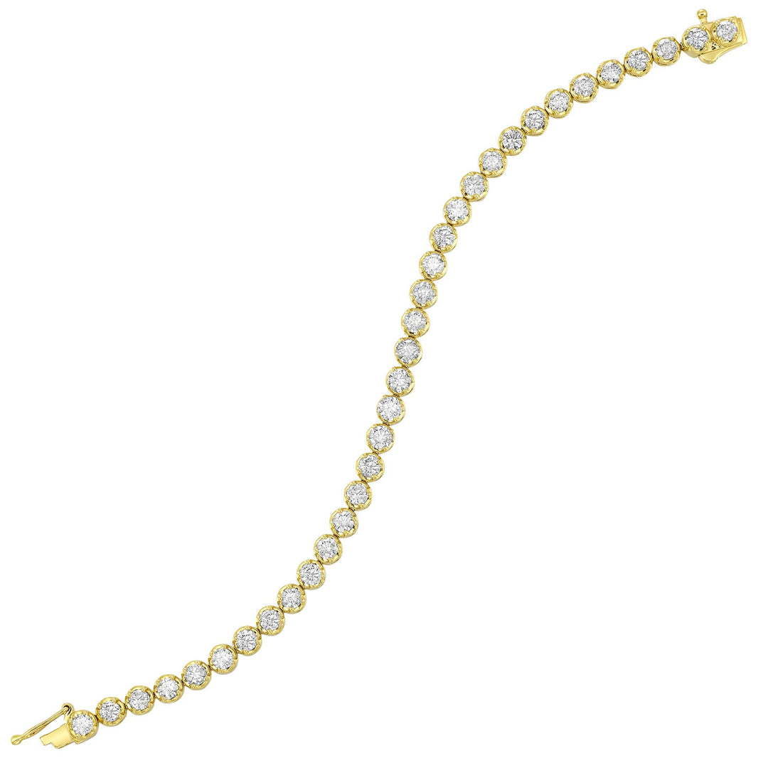 14Kt Yellow Gold Diamond 7Ctw Bracelet