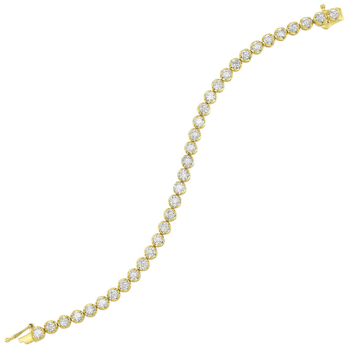 14Kt Yellow Gold Diamond 7Ctw Bracelet