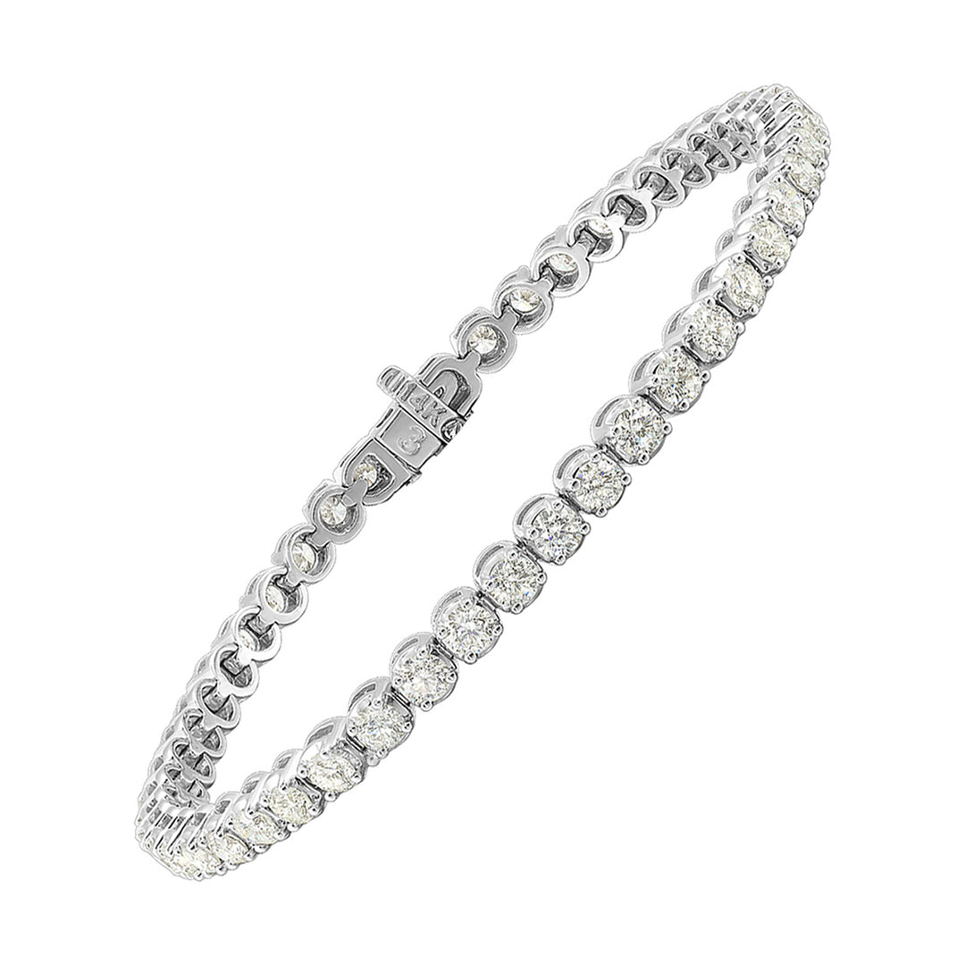 14Kt White Gold Diamond 5Ctw Bracelet