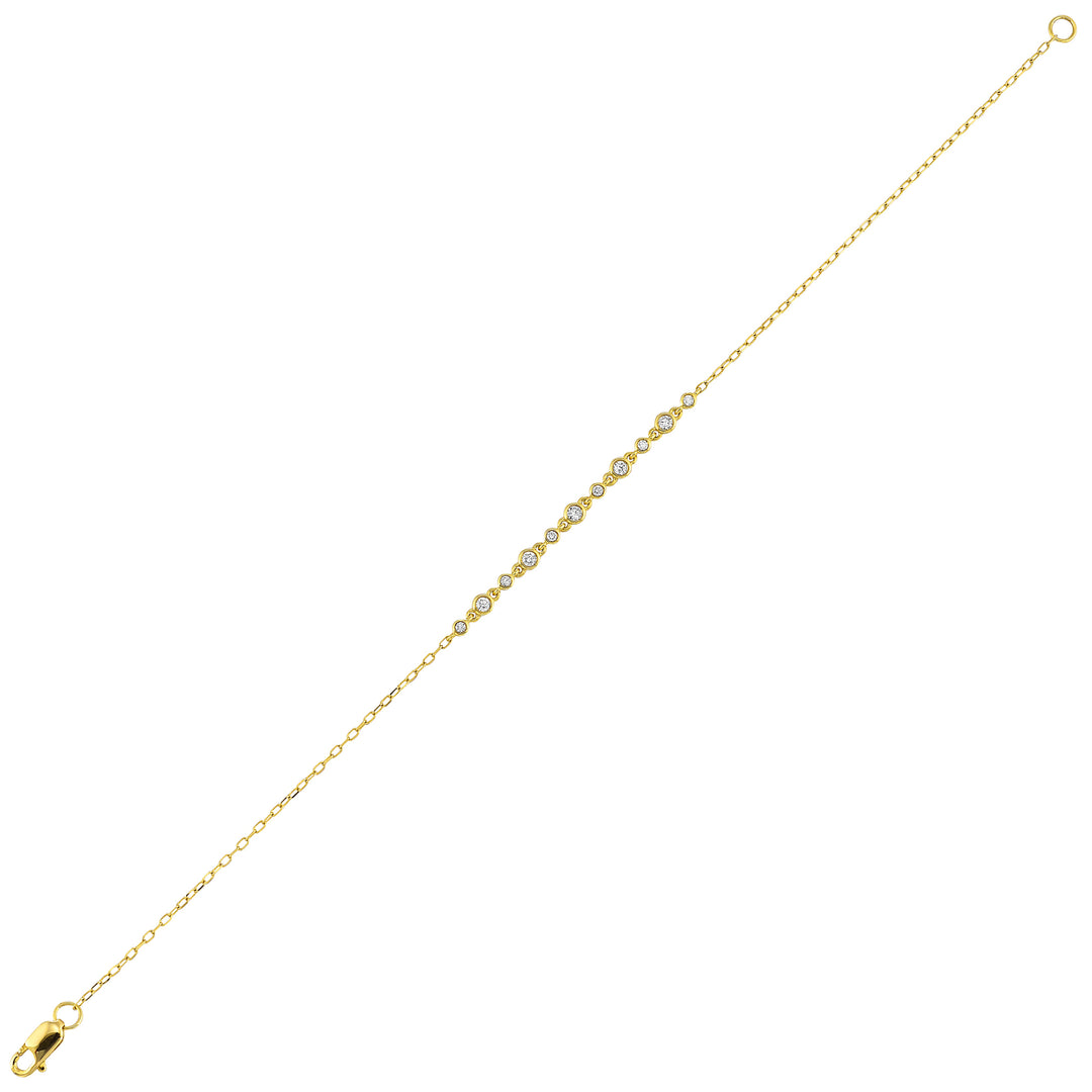 14Kt White Gold Diamond 1/6Ctw Bracelet