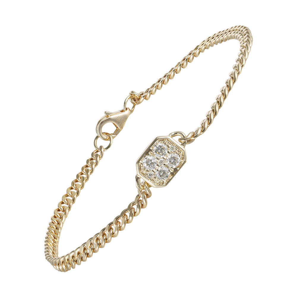 14Kt Yellow Gold Diamond 1/3Ctw Bracelet