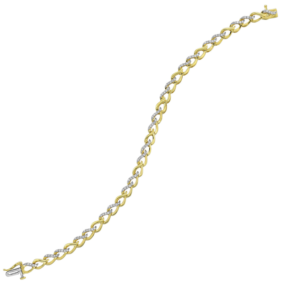 10Kt Yellow Gold Diamond 1/2Ctw Bracelet