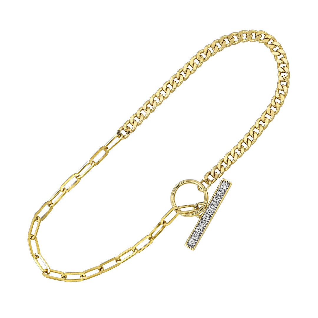 14Kt Yellow Gold Diamond 1/10Ctw Bracelet