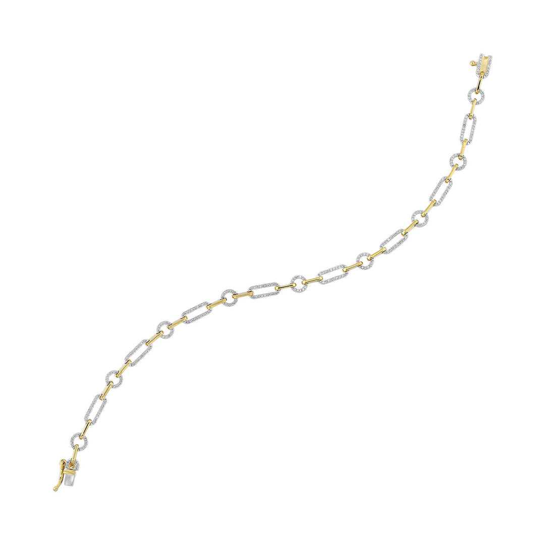 10Kt Yellow Gold Diamond 1/2Ctw Bracelet