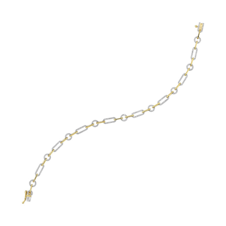 10Kt Yellow Gold Diamond 1/2Ctw Bracelet