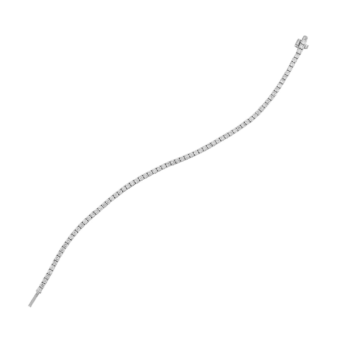 14Kt White Gold Diamond 3Ctw Bracelet