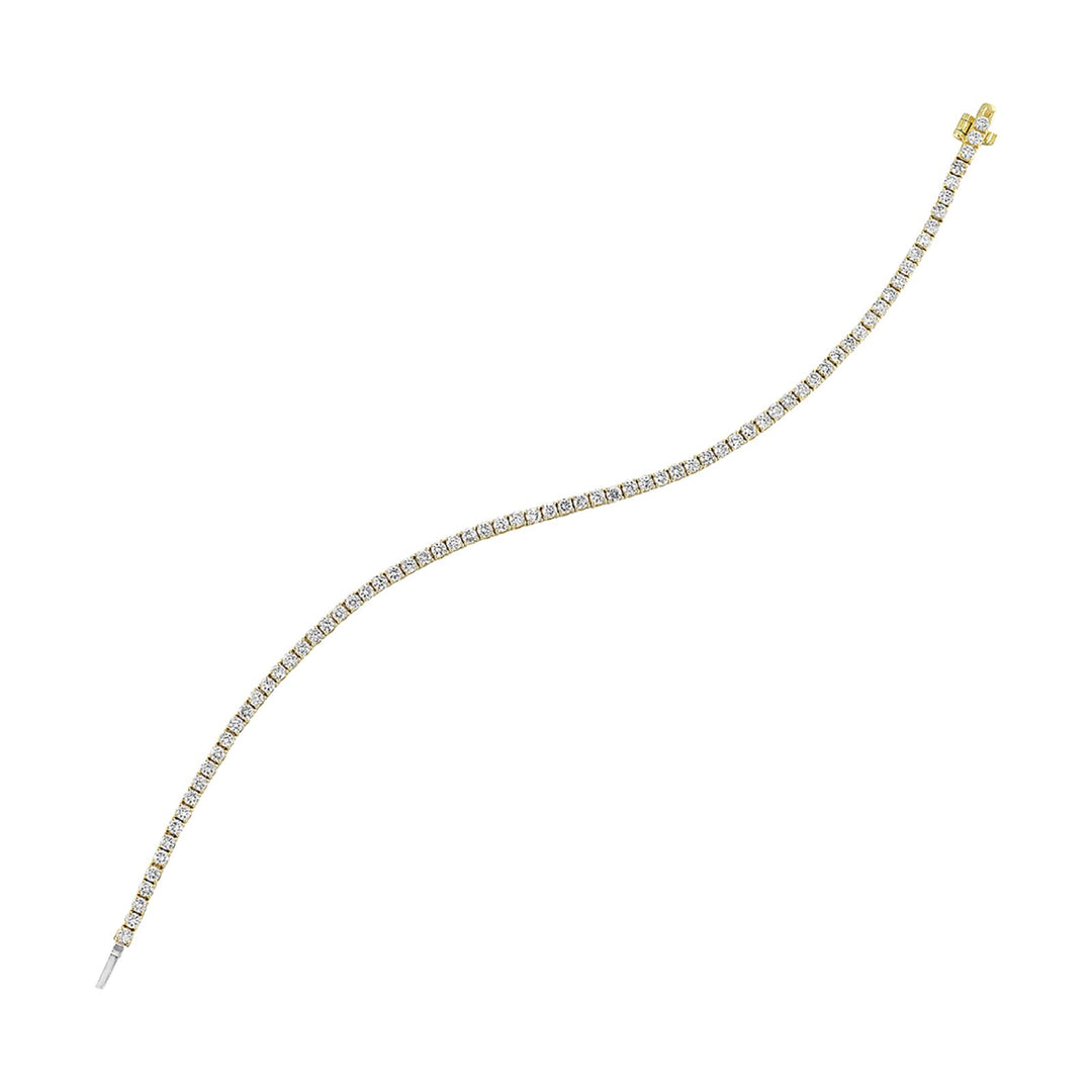 14Kt Yellow Gold Diamond 3Ctw Bracelet