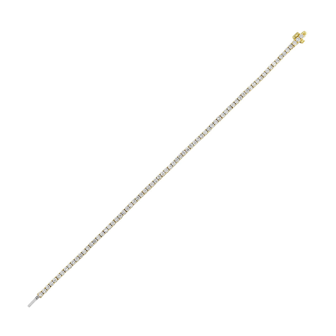 14Kt Yellow Gold Diamond 3Ctw Bracelet