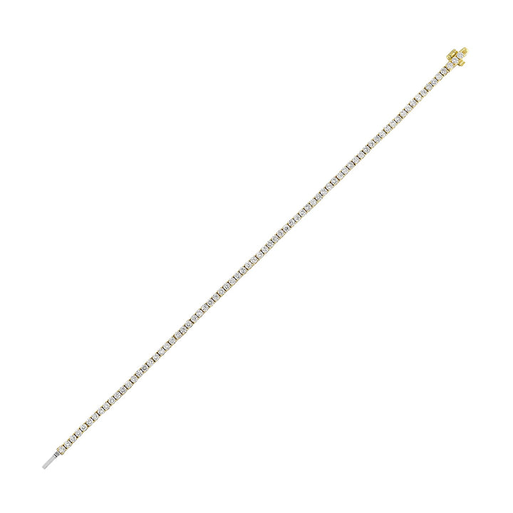 14Kt Yellow Gold Diamond 3Ctw Bracelet