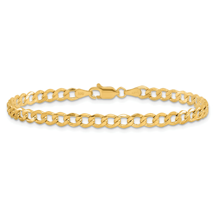 14k 4.3mm Semi-Solid Curb Chain Anklet