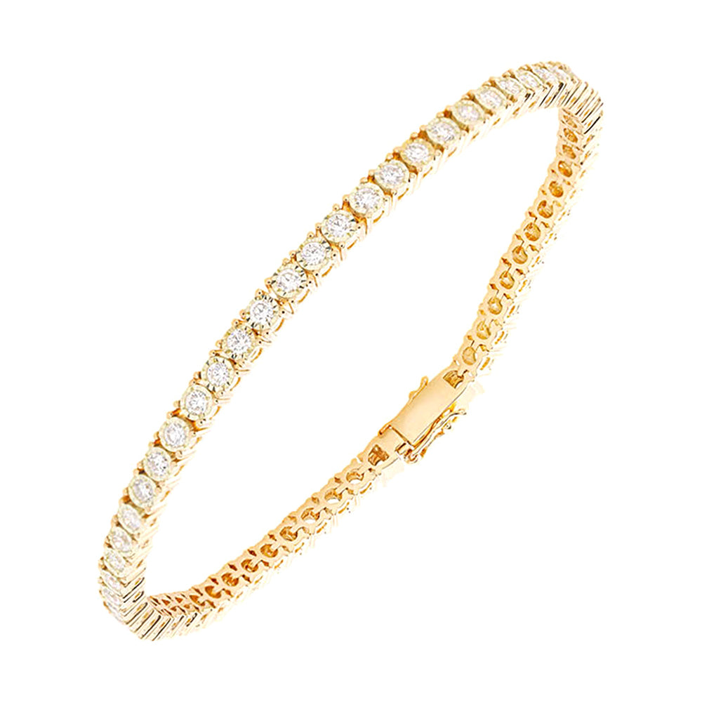 14Kt Yellow Gold Diamond 2Ctw Bracelet