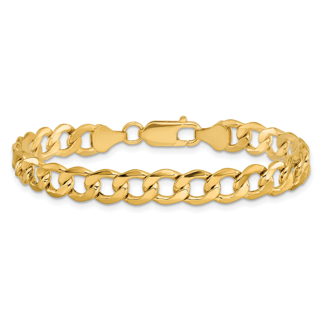 14k 7mm Semi-Solid Curb Chain